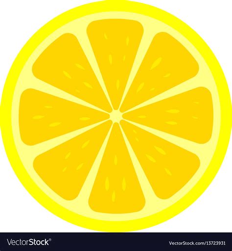 Lemon Slice Icon Royalty Free Vector Image Vectorstock