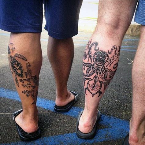 60 Tribal Leg Tattoos For Men Cool Cultural Design Ideas Leg Tattoos