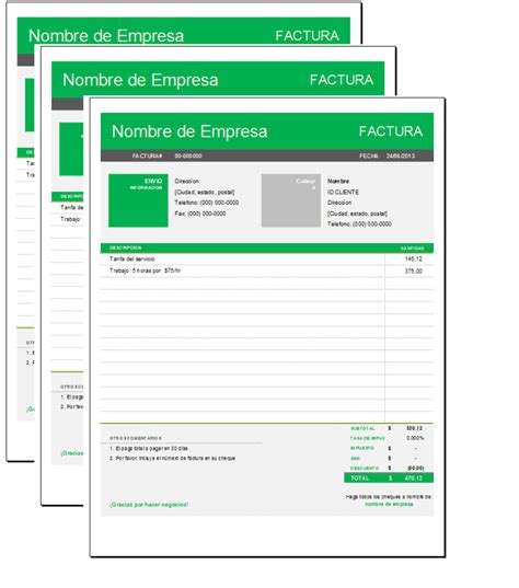 Modelo Factura Excel Factura Documentos Empresariales Images And