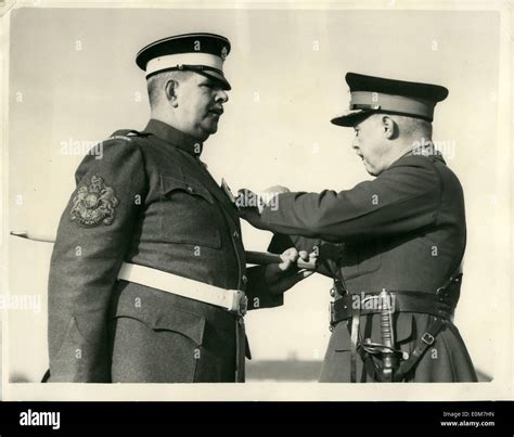 Nov 11 1953 Rsm Brittain Receives Award Regimental Sergeant Ronald