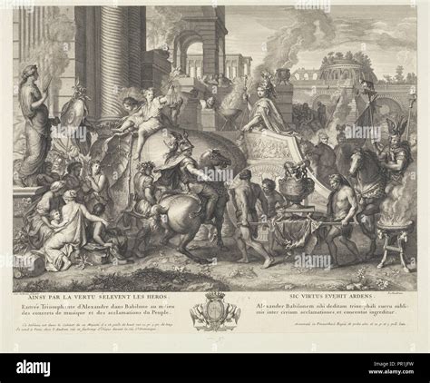Triumphal Entry Into Babylon Battles Of Alexander Audran Benoît
