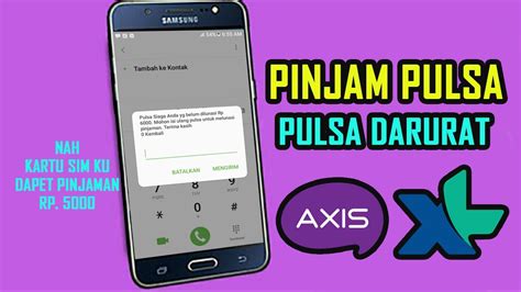 Bahkan agan bisa ngambil pulsa lain. Cara pinjam pulsa xl axis cara mendapatkan pulsa siaga xl ...