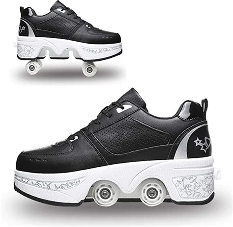 Roller Shoes For Women And Mens With Wheels Retractable Automatic Walking Shoes Invisible