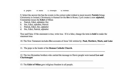 Rise of Christianity Unit: Worksheet, Quizzes, and Test by Let's History