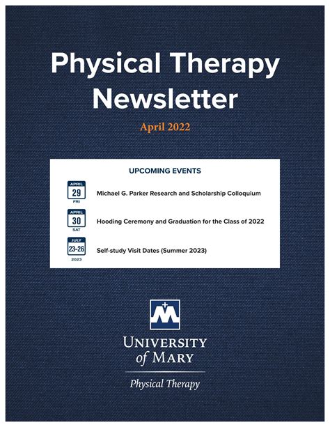 University Of Mary Physical Therapy Newsletter 2022 By University Of