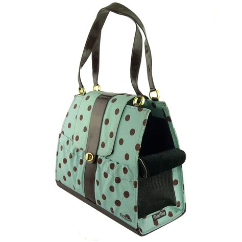 A pet with paws pet carriers are fashionable, luxury & high quality. Tiffany Dots Dog Carrier Purse | Designer Pet Carriers at ...