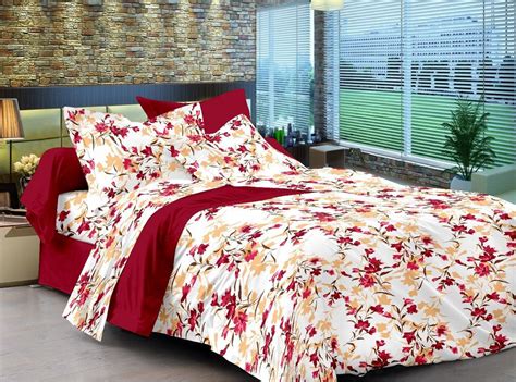 A bed sheet is a rectangular piece of cloth used either singly or in a pair as bedding, being placed immediately below or above bed occupants. Comfort Size Cotton King Size Maroon Bedsheet with 2 ...