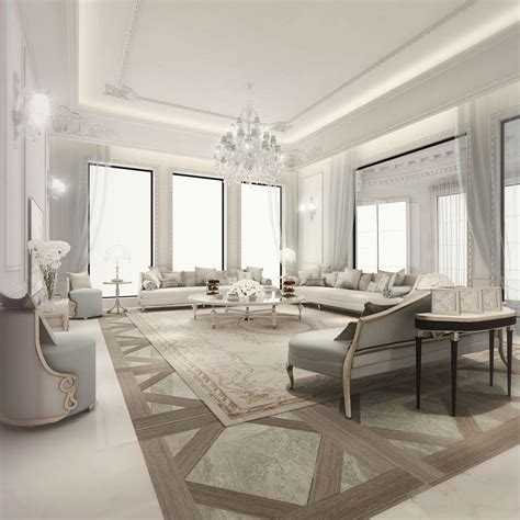 Italian Glam Living Room Design On Behance