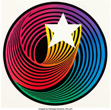 Evil hanna barbera swirling star is one of patrick's paper cutouts. Hanna-Barbera "Swirl" Logo Painting with Cel Overlay | Lot ...
