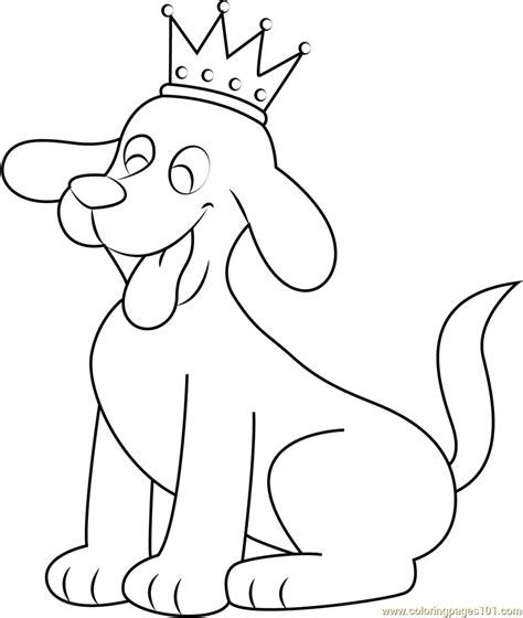 This below coloring sheet height & width is about 600 pixel x 740 pixel with approximate file size for around 81.00 kilobytes. King Clifford Coloring Page - Free Clifford the Big Red ...