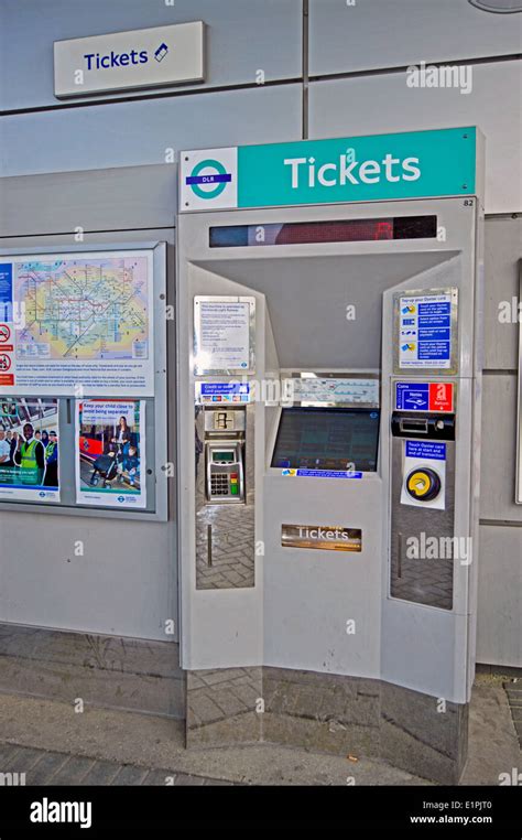 West Silvertown Dlr Station Oyster Ticket Machine London Borough Of