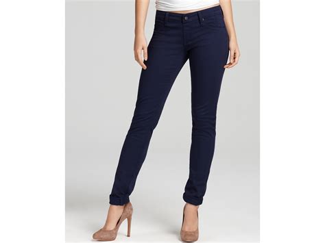 Sold Design Lab Quotation Jeans Spring Street Purple Skinny In Blue