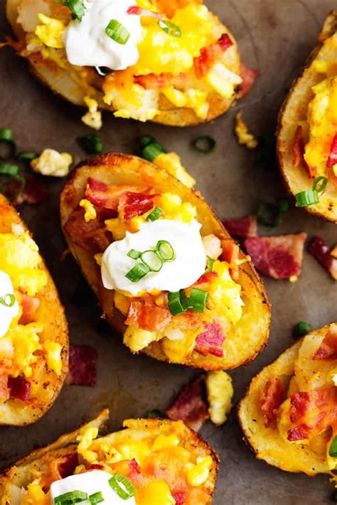 We've got dozens of ideas for turning spuds into. Loaded Breakfast Potato Skins | The Recipe Critic