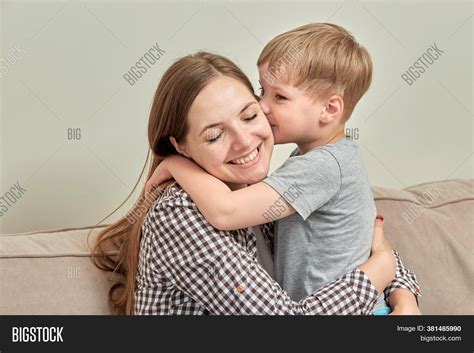 Mom Son Together On Image Photo Free Trial Bigstock