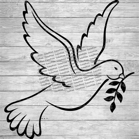 Peace Dove Svgeps And Png Files Digital Download Files For Cricut