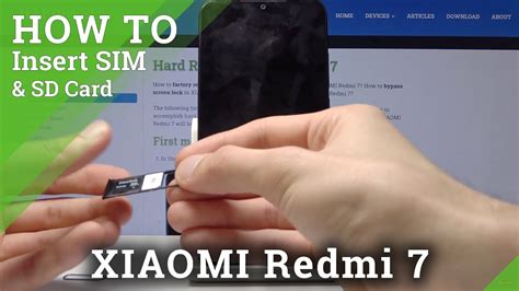 How To Put In Micro SD Nano SIM In XIAOMI Redmi YouTube