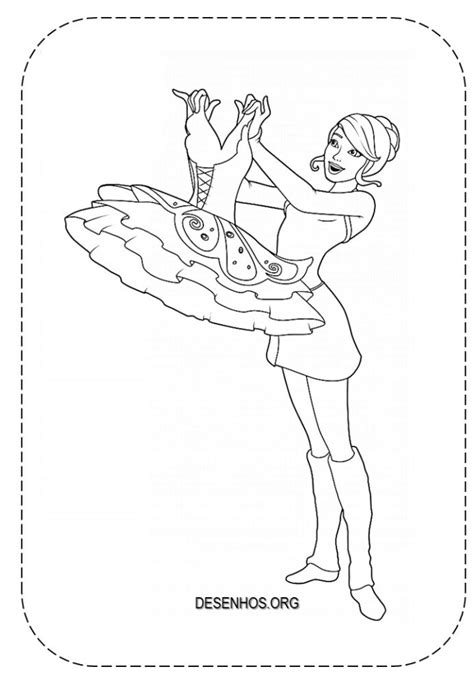 25 Desenhos Da Barbie Bailarina Para Colorir E Imprimir