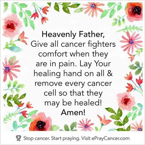 Heavenly Father Prayer For Cancer Patient Cancer