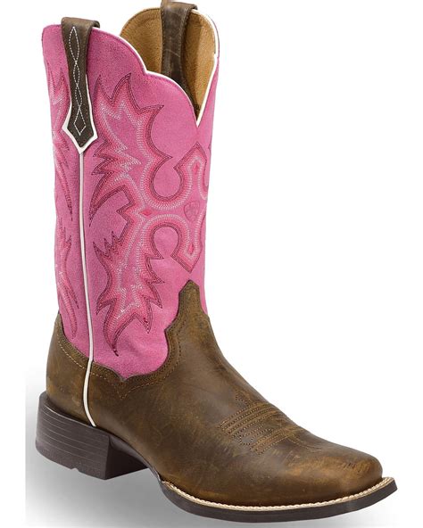 Ariat Pink And Brown Boots Enjoy Free Shipping Araldicaviniit