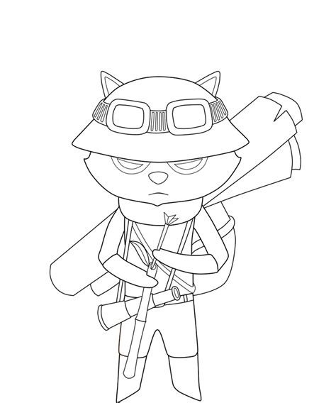 teemo league of legends coloring pages coloring pages