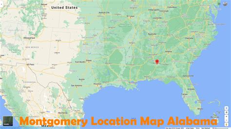 Montgomery Alabama Map United States