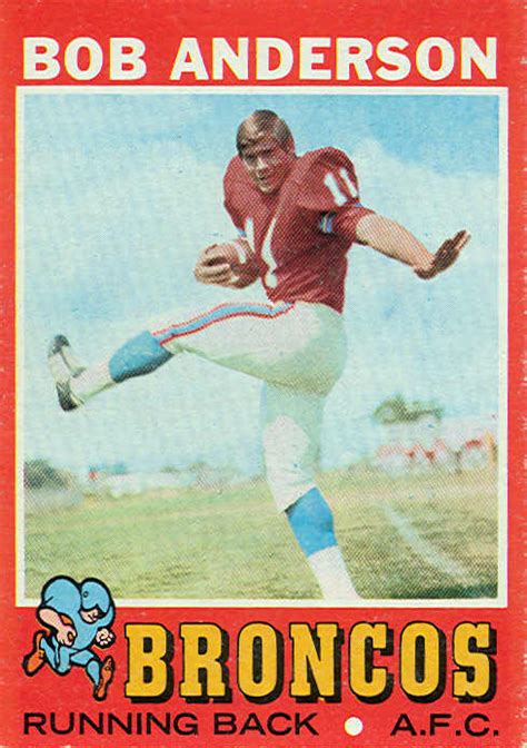 1971 football cards denver broncos