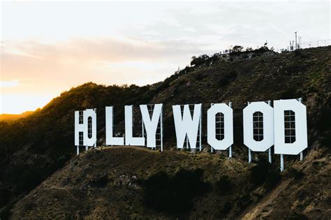 Hollywood On A Hill Above Los Angeles California Image Free Stock