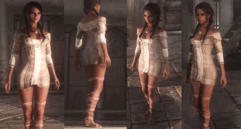 The Elder Scrolls Skyrim Unp Tiwa44 Clothing Female Sexy Skimpy Standing Tagme Modbooru