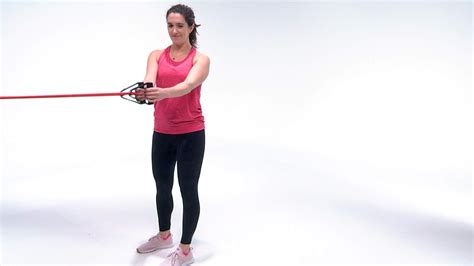 This Minute Resistance Band Ab Workout Will Work Your Entire Core Resistance Band Ab
