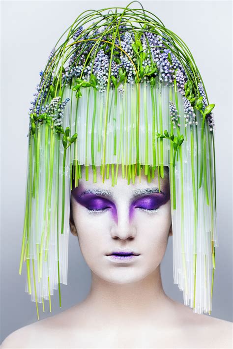 Turcan Dmitry Designer Floral Art Inspiration Head Piece Muscari Tube