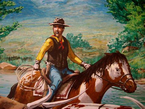 Cowboy Detail Painting By David Larcom Fine Art America