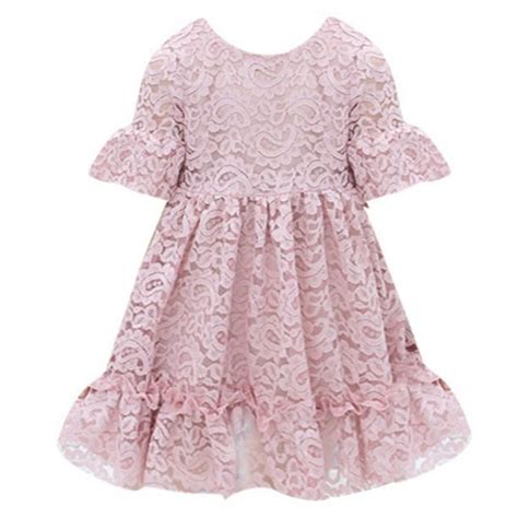 Wisremt Summer Dress For Girls Baby Girls Dresses Lace Floral Print