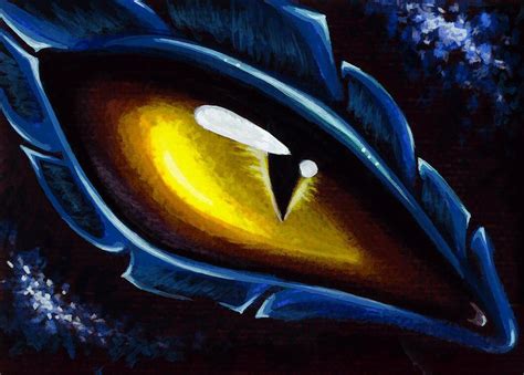 Eye Of The Blue Dragon Painting By Elaina Wagner