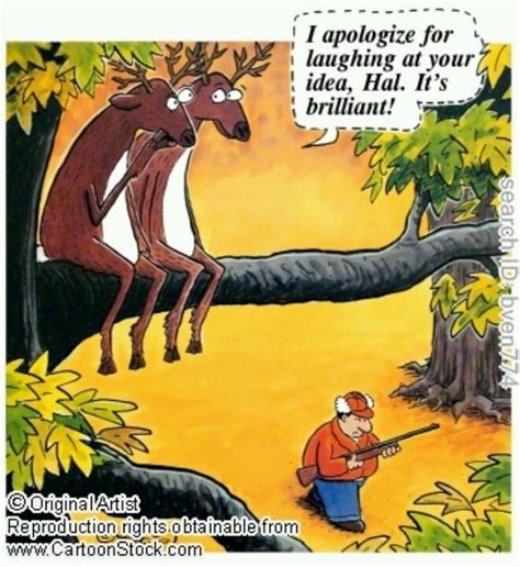 Cartoon Of Dear Setting In A Treelol Deer Hunting Humor Funny