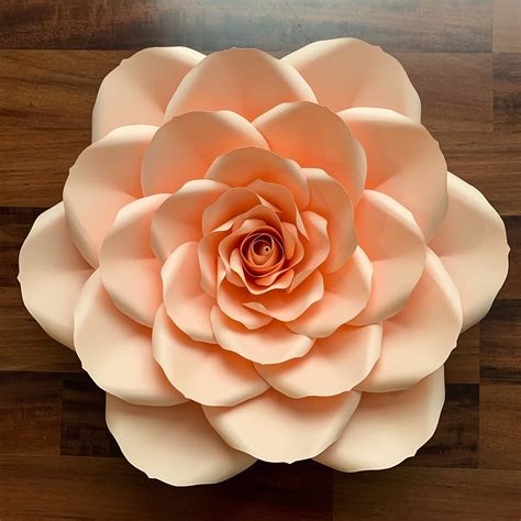 The perfect diy template for wedding decor, baby shower decor, parties and more! PDF Petal 24 Printable DIY Giant Paper Flower Template ...