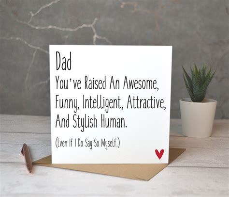 Sarcastic Fathers Day Card Funny Fathers Day Card Eco Etsy Funny Fathers Day Card Diy