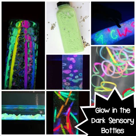 Glow In The Dark Bottles For Sensory Play Fun A Day