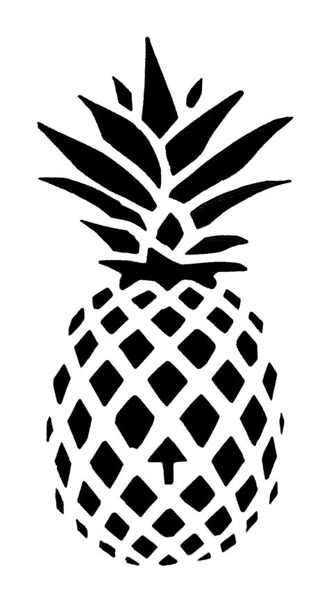 Pineapple Stencil 100 Stencil Patterns Pinterest