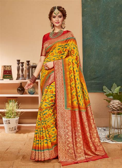 Buy Printed Multi Colour Art Silk Saree Online 155887 Saree