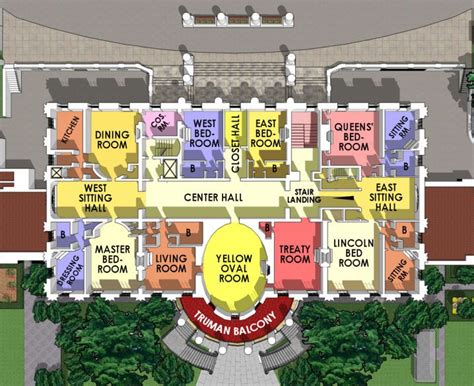 The white house is an iconic center of power that has hosted presidents, their guests, staff, and tourists for two centuries. Pin by Laura M on History in 2020 | White house plans, White house tour, White house interior