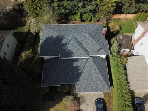 Pro shingles also are thicker with max def color increased vibrancy: CertainTeed Landmark PRO Max Def Moire Black - Bellevue, WA 2018 - Cornerstone Roofing, Inc.