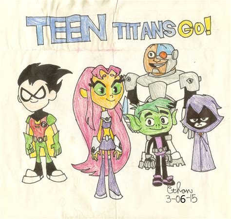 Teen Titans Go Drawing By Pichu8boy2arts On Deviantart