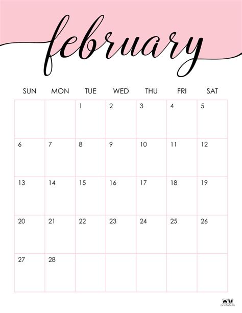 February 2022 Calendars 15 Free Printables Printabulls