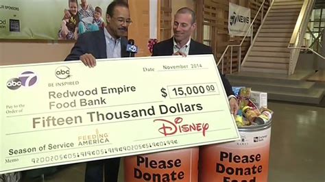 Näytä lisää sivusta redwood empire food bank facebookissa. ABC7, Disney donates $15,000 to Redwood Empire Food Bank ...