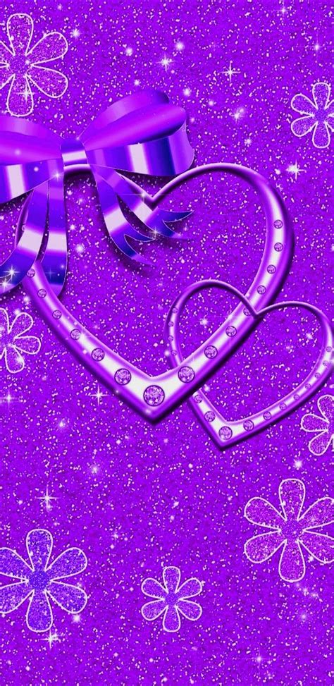 Pin By Suzi Wright On Purple Wallpaper Heart Iphone