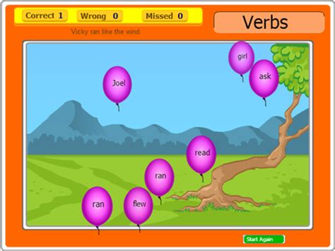 Our games currently work on computers and tablets. games - verbs