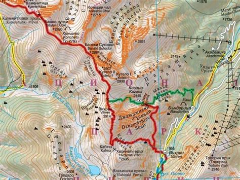 Piryn Mapa Turystyczna 150 000 Mapy I Atlasy Turystyczne Europa