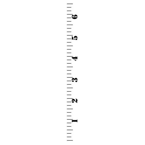 Growth Chart Ruler Clipart Printable Ruler Actual Size