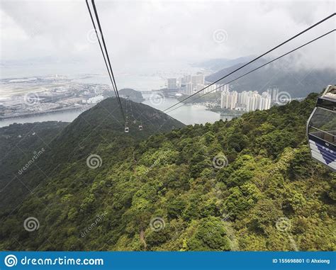 Mooie Stad Van Hongkong Redactionele Foto Image Of Kabel 155698801