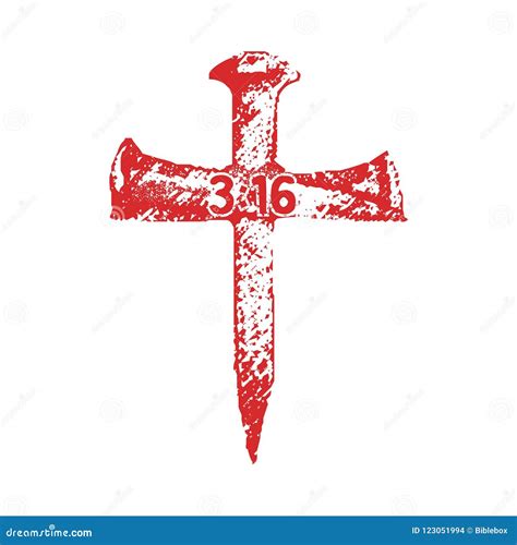 Nails Of The Crucifix In The Form Of A Cross Stock Vector